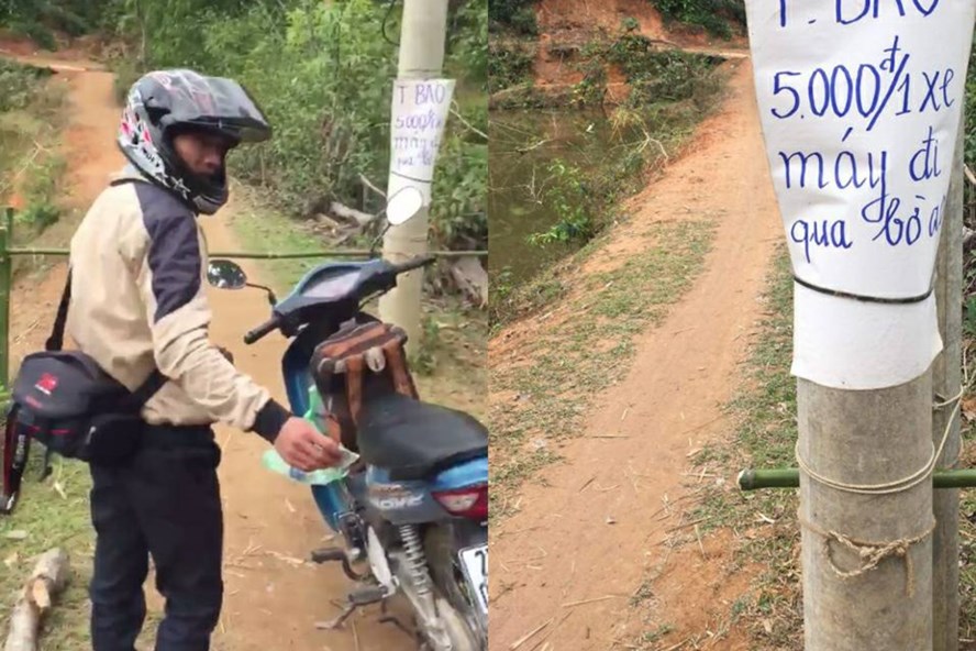 Việc người dân tự lập trạm, đòi thu phí xe máy vào lễ hội ở Điện Biên, Chủ tịch xã nói gì? 1