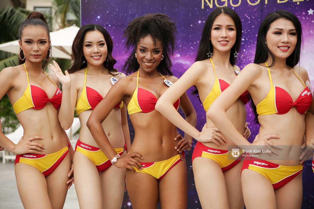 Dàn người đẹp Hoa hậu Hoàn vũ lộ đùi to, bụng mỡ khác xa ảnh photoshop trong phần thi trình diễn bikini - Ảnh 13.