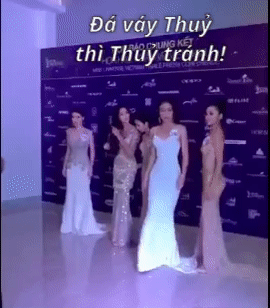 Bị đối thủ giẫm lên váy, tỏ thái độ tại Hoa hậu Hoàn vũ, đây là cách xử lý 'cao tay' của Mâu Thủy? 2