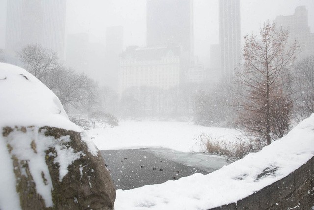 New York như “hành tinh khác” trong trận bão tuyết khiến nước Mỹ lạnh hơn sao Hỏa - Ảnh 9.