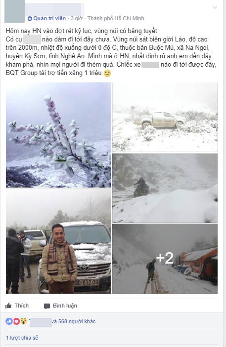 Thực hư thông tin vùng núi cao Nghệ An có tuyết rơi dày, nhiệt độ xuống dưới 0 độ C - Ảnh 1.