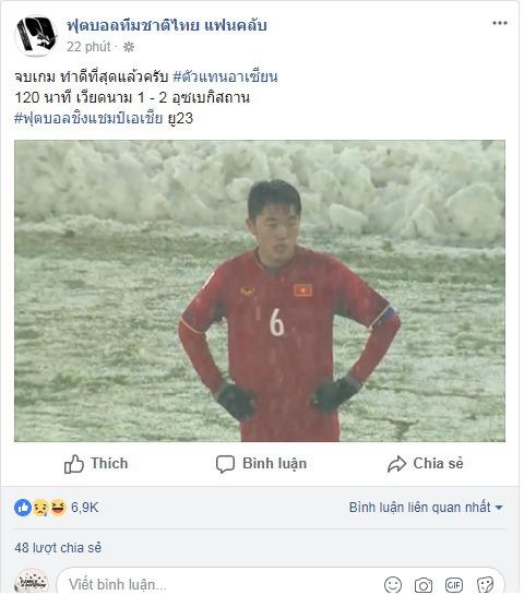 Netizen Thái Lan: Không cần tiếc nuối, U23 Việt Nam đã làm quá tuyệt vời rồi - Ảnh 1.