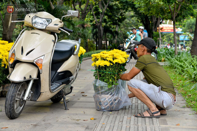Bị đòi lại mặt bằng, tiểu thương trong công viên Hoàng Văn Thụ giảm giá hoa từ 1 triệu xuống 200 nghìn, tiếp tục ra vỉa hè bán đến giao thừa - Ảnh 6.