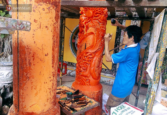 Gặp người chế tác cặp nến khủng nặng cả tấn lập kỷ lục Guinness Việt Nam, được bán với giá 300 triệu đồng - Ảnh 3.
