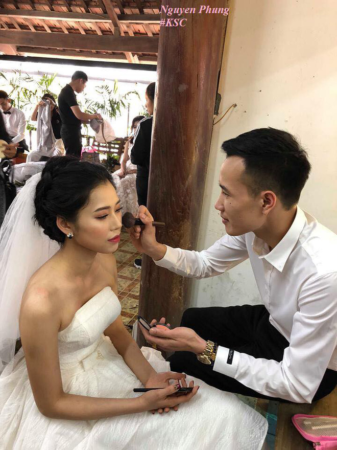 Chú rể dành 6 tháng học make-up để tự tay trang điểm cho vợ khi chụp hình cưới - Ảnh 3.
