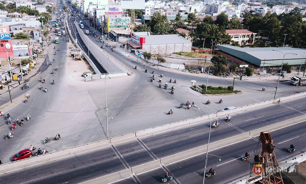Cận cảnh nút giao thông 3 tầng thứ hai ở Sài Gòn sau khi thông xe hầm chui hơn 500 tỉ đồng 4