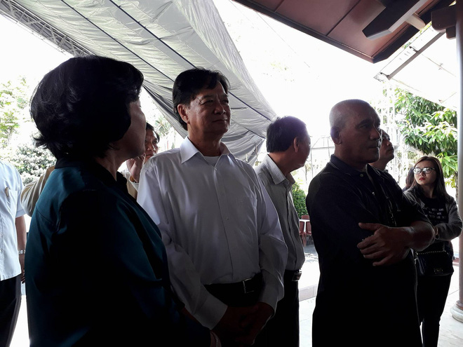 Hình ảnh công tác chuẩn bị lễ tang nguyên Thủ tướng Phan Văn Khải ở quê nhà - Ảnh 2.
