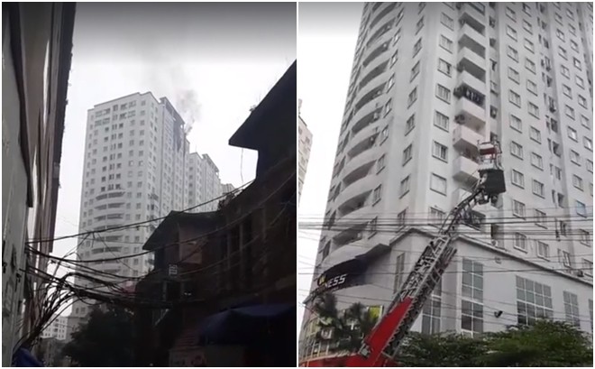 Hà Nội: Cháy ở chung cư CT5 Văn Khê, người dân bất bình vì thiết bị báo cháy không hoạt động - Ảnh 1.