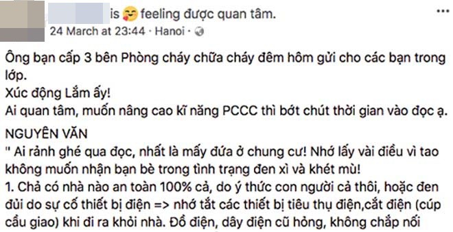 Tâm thư của một lính cứu hỏa sau vụ cháy chung cư Carina: Chả có nhà nào an toàn 100% cả, do ý thức con người cả thôi! - Ảnh 1. Tâm thư của một lính cứu hỏa sau vụ cháy chung cư Carina: Chả có nhà nào an toàn 100\% cả, do ý thức con người cả thôi! 1