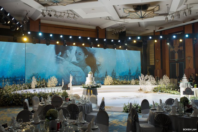 Cận cảnh đám cưới kỳ công xanh màu đại dương của Shark Hưng (Thương vụ bạc tỷ) và cô dâu Á hậu 6