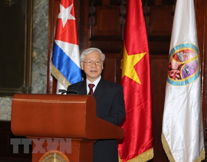 Tổng Bí thư Nguyễn Phú Trọng nhận Bằng Tiến sỹ danh dự tại Cuba - Ảnh 2.