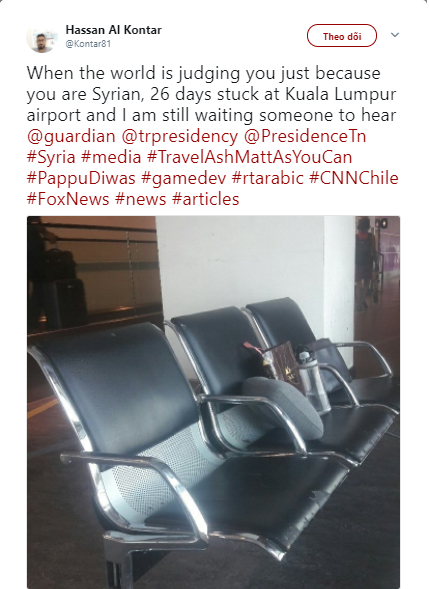 Người đàn ông mắc kẹt tại sân bay Malaysia hơn 40 ngày khiến truyền thông dậy sóng: Khi cả thế giới quay lưng chỉ vì bạn là người Syria - Ảnh 3.