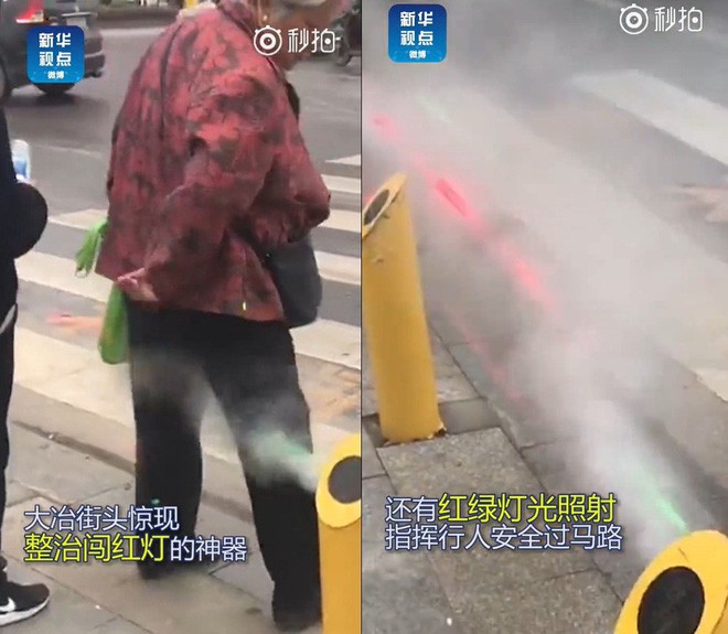Trung Quốc lắp đặt máy phun sương, tự động xịt ướt quần người đi bộ sai luật 2
