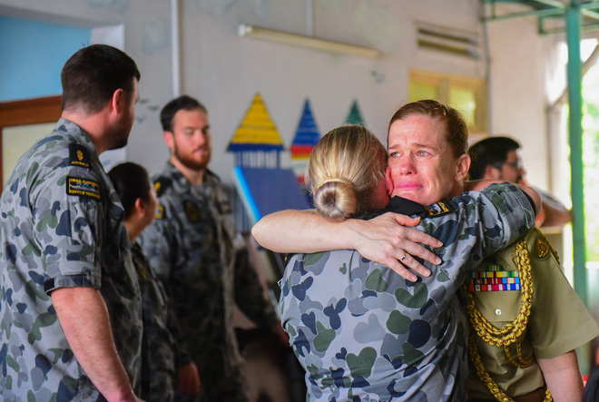 Lính Hải quân Hoàng Gia Australia bật khóc khi thăm Trung tâm Bảo trợ trẻ em tàn tật Thị Nghè - Ảnh 15.