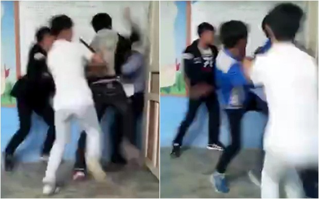 Trung Quốc: Học sinh đánh thầy giáo tới tấp ngay giữa lớp, bạn học ngồi dưới thản nhiên quay clip - Ảnh 2.