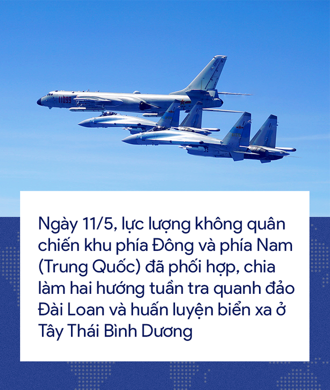 [Photo Story] Cơn ác mộng Su-35 bị bám đuôi trong lần đầu tiên hộ tống H-6K vờn Đài Loan - Ảnh 1.