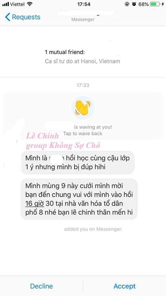 Bạn cũ từ lớp 1, chưa bao giờ liên lạc vẫn mời cưới như thể thân thiết lắm - Ảnh 1.