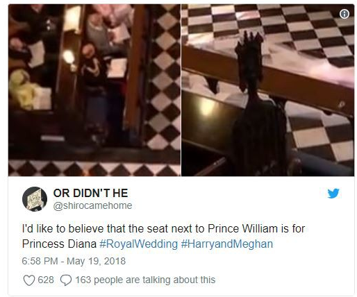 Hoàng tử William ngồi cạnh một chiếc ghế trống trong suốt lễ cưới của em trai, cư dân mạng nhanh chóng tìm hiểu lý do 2