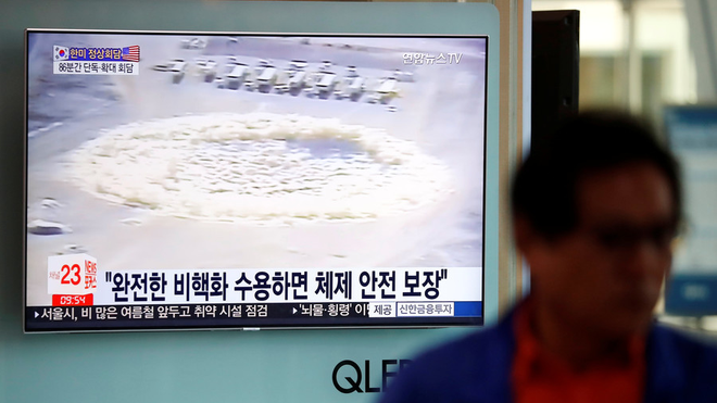 NÓNG: Nổ lớn khi Triều Tiên phá hủy bãi thử hạt nhân Punggye-ri - Ảnh 1.