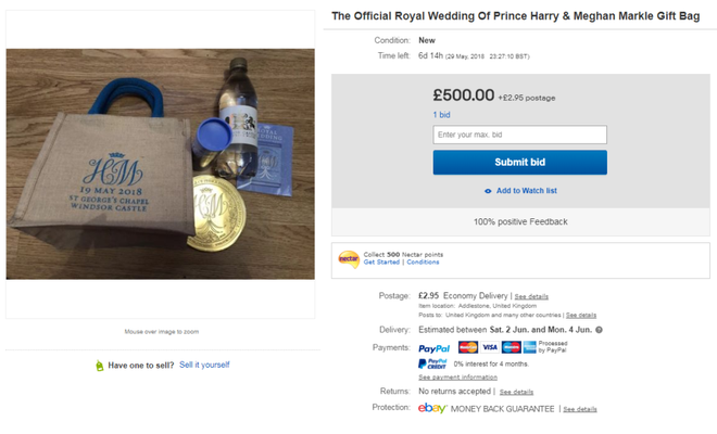 Bên trong túi quà cưới của Hoàng tử Harry và Công nương Meghan có gì đặc biệt mà người phụ nữ rao bán trên ebay với giá hơn 650 triệu đồng - Ảnh 7.