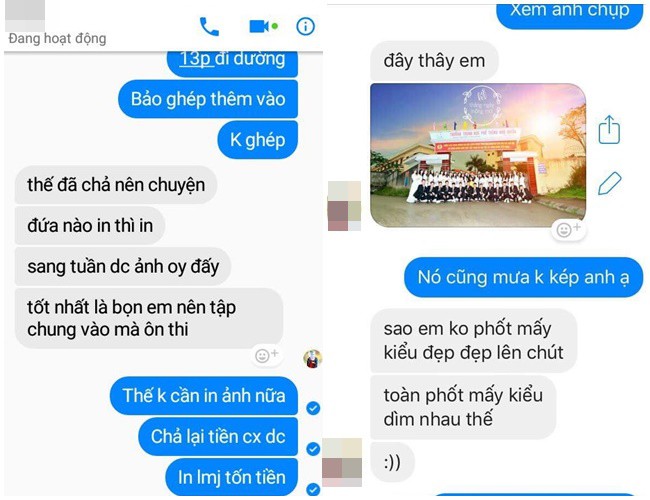 Bị nhóm học sinh lớp 12 phàn nàn khi nhận bộ ảnh Bị nhóm học sinh lớp 12 phàn nàn khi nhận bộ ảnh