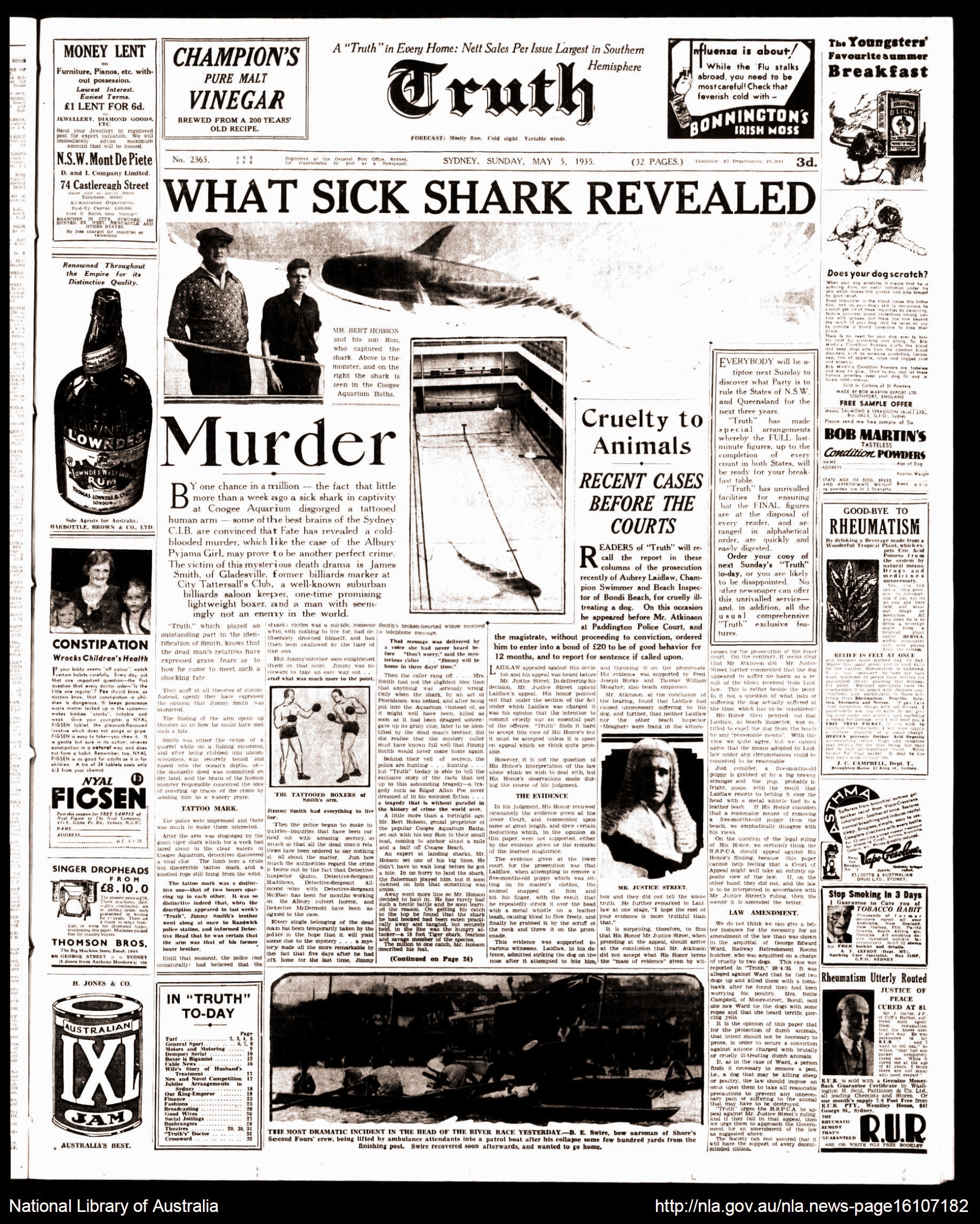 Úc: Cá mập ở thủy cung nôn ra cánh tay người hé lộ vụ án mạng nổi tiếng hơn 8 thập kỷ cảnh sát phải bó tay - Ảnh 6.
