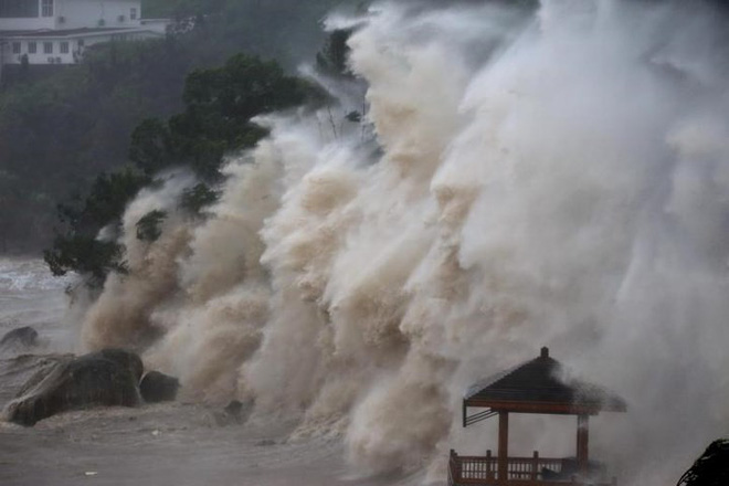 Hình ảnh bão Maria dữ dội tấn công Trung Quốc 3