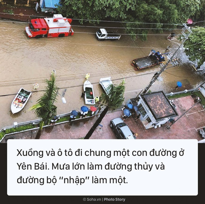 [Photo Story] Cảnh phố cũng như sông ở nhiều tỉnh thành sau cơn bão số 3 - Ảnh 5.