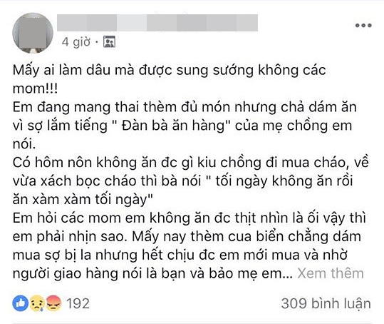 Nghén bầu thèm ăn đến phát điên, dâu trẻ sợ mẹ chồng mắng nên đành nhịn, mua được 1kg cua thì em chồng ăn hết 2/3 - Ảnh 1. Nghén bầu thèm ăn đến phát điên, dâu trẻ sợ mẹ chồng mắng nên đành nhịn, mua được 1kg cua thì em chồng ăn hết 2/3 1