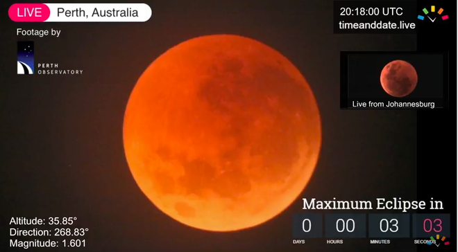 Xem ngay đừng chờ đợi: Toàn cảnh Mặt trăng máu dài nhất thế kỷ 21 vừa diễn ra rạng sáng nay - Ảnh 11.