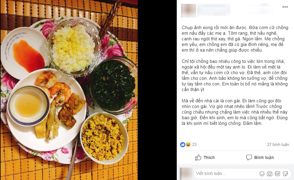 Mâm cơm cữ hết sức bình thường nhưng chị em nào cũng khen nức nở, và đây là lí do - Ảnh 1. Mâm cơm cữ hết sức bình thường nhưng chị em nào cũng khen nức nở, và đây là lí do - Ảnh 1.