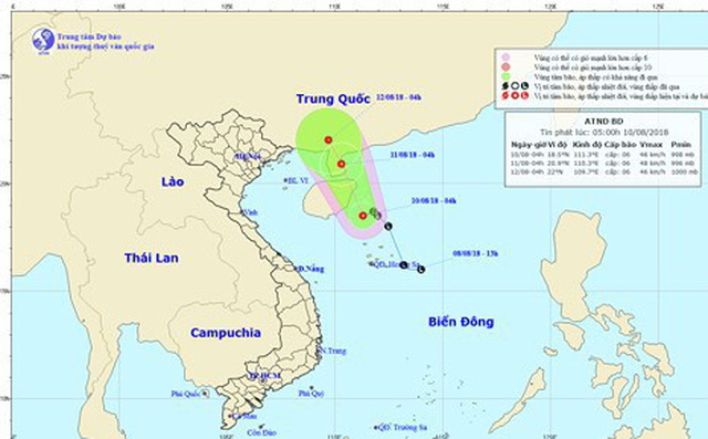 Công điện khẩn ứng phó với áp thấp nhiệt đới trên biển Đông - ảnh 1 Hình ảnh Công điện khẩn ứng phó với áp thấp nhiệt đới trên biển Đông số 1