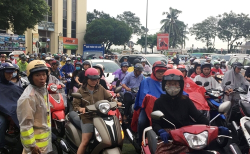 2 người đi xe máy trên đường Sài Gòn, bị cây phượng gãy đè trọng thương 2
