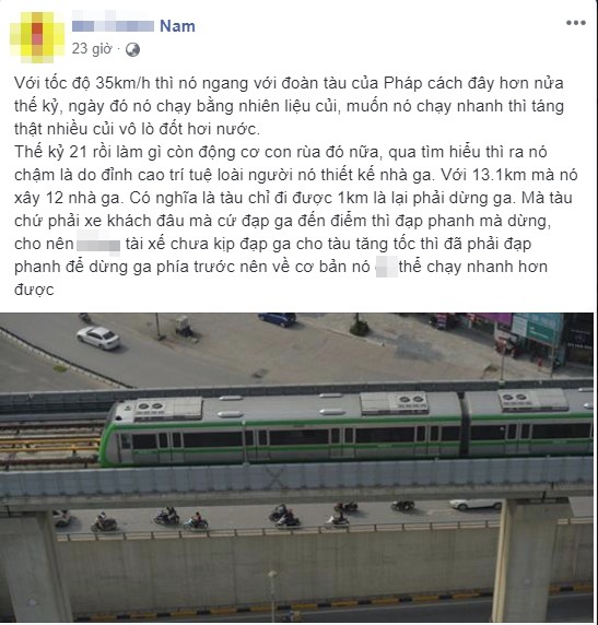 Dân mạng chỉ trích con số 35 km/h của tàu trên cao nhưng bên Tây tốc độ thế nào? - Ảnh 1.