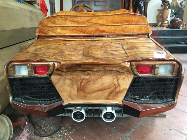 Siêu xe Lamborghini bằng gỗ độc đáo giá 20 triệu của 9x Hà Nội - Ảnh 2.