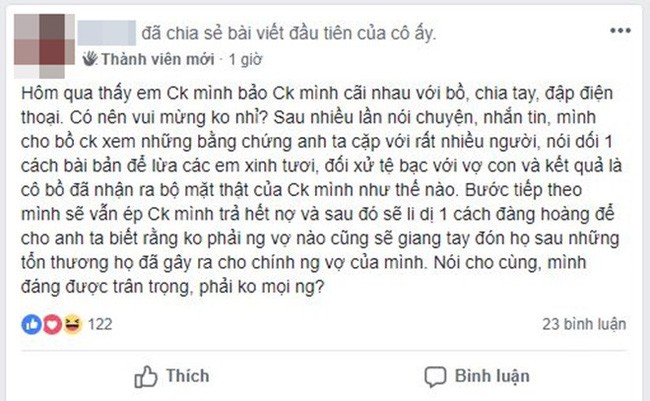 Nhẹ nhàng dùng kế ly gián khiến bồ chia tay với chồng, vợ trẻ đầy bản lĩnh được chị em tung hô hết lời - Ảnh 1.