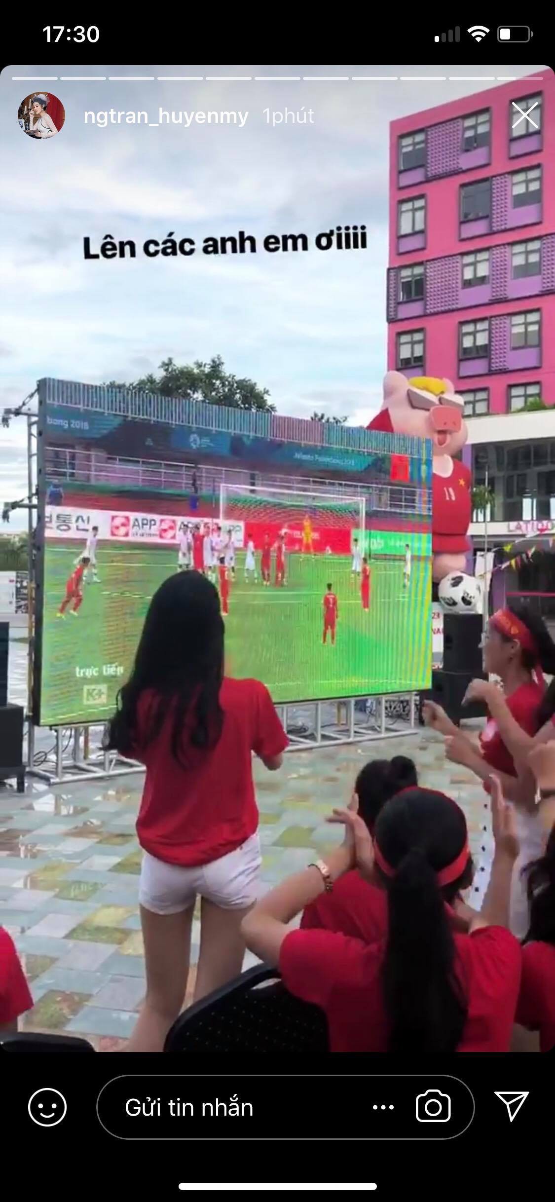 Thanh Tú bật khóc, Mỹ Linh và các thí sinh Hoa hậu Việt Nam 2018 vỡ oà trước cú ghi bàn tuyệt đẹp của Minh Vương - Ảnh 2.