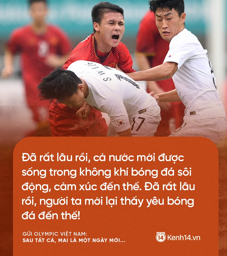 Từ CĐV gửi Olympic Việt Nam: Không sao cả, vì đã yêu thương nên chúng tôi nhất định tiếp tục yêu thương! 2
