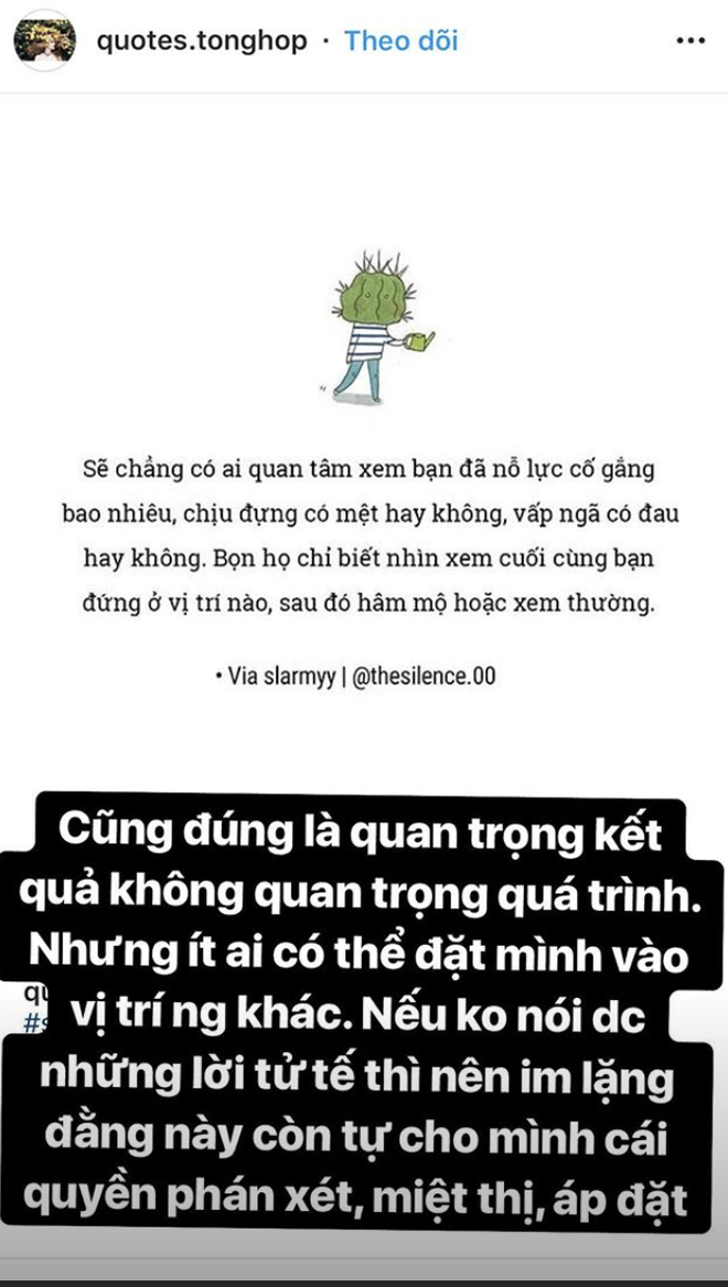 Bạn gái Quang Hải viết story siêu gắt: 'Nếu không nói được lời tử tế thì nên im lặng' 2