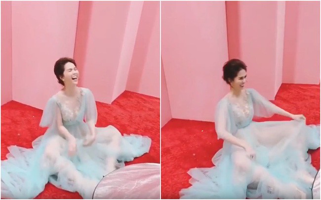 Mặc váy như công chúa nhưng Ngọc Trinh lại có một dáng ngồi kém sang vô cùng 1 Mặc váy như công chúa nhưng Ngọc Trinh lại có một dáng ngồi kém sang vô cùng 1