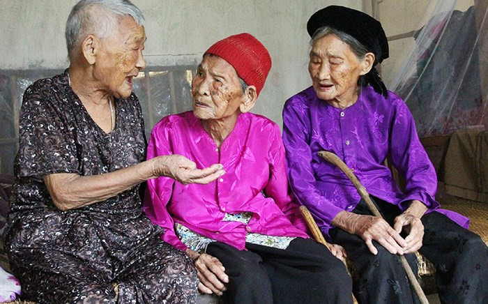 Hy hữu: Ba chị em gái thọ trên 100 tuổi ở Nghệ An 2