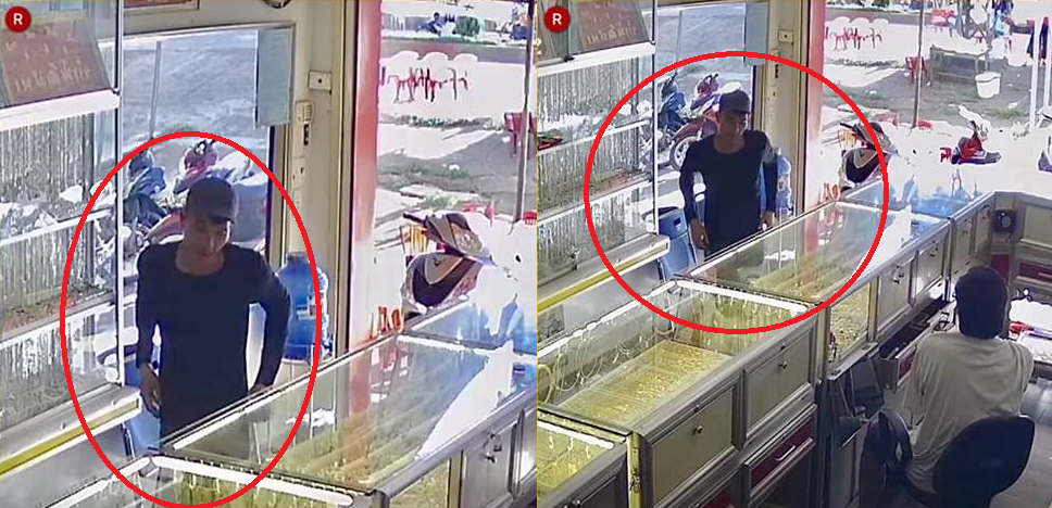 Clip: Nam thanh niên giả vờ vào mua vàng rồi giật dây chuyền bỏ chạy 1 Clip: Nam thanh niên giả vờ vào mua vàng rồi giật dây chuyền bỏ chạy 1