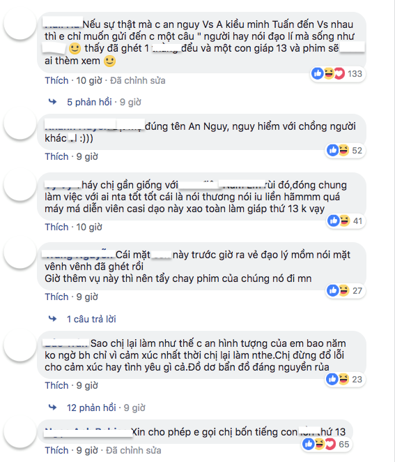 Cát Phượng khoá bình luận trang cá nhân, facebook An Nguy, Kiều Minh Tuấn bị tấn công dữ dội - Ảnh 1.