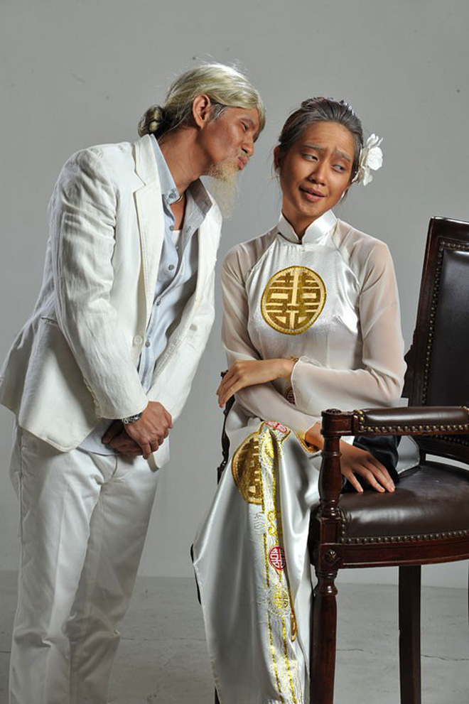 Muôn kiểu chụp ảnh cưới của sao Việt: Người đeo dép tổ ong, người hoá trang thành ông bà lão 80 tuổi 12