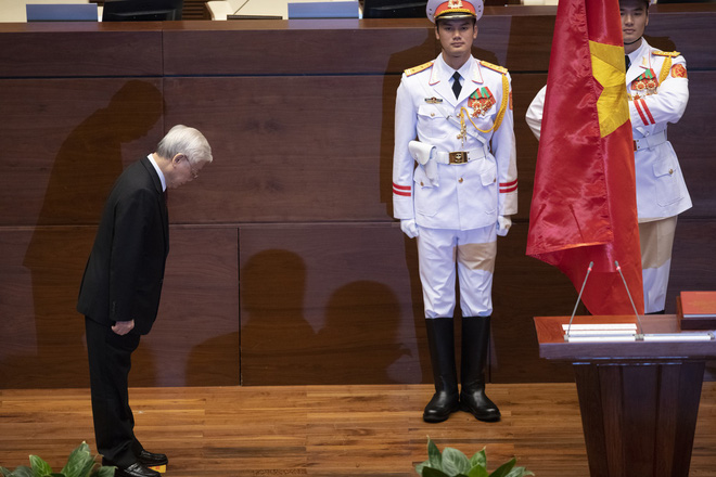 Hình ảnh Chủ tịch nước Nguyễn Phú Trọng tuyên thệ nhậm chức - Ảnh 3.