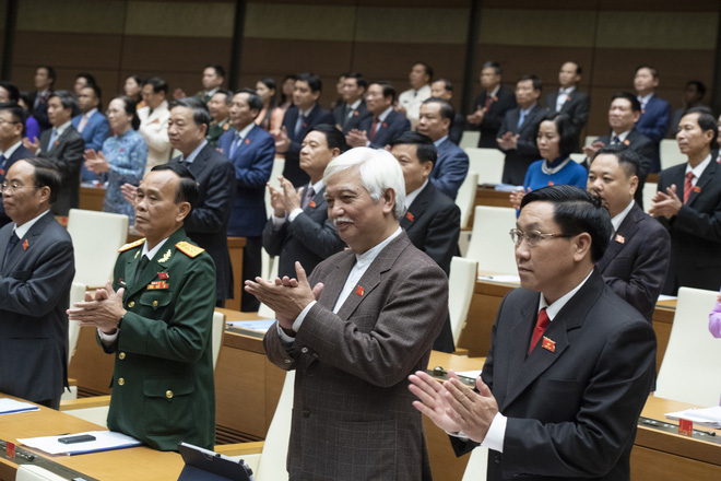 Hình ảnh Chủ tịch nước Nguyễn Phú Trọng tuyên thệ nhậm chức - Ảnh 12.