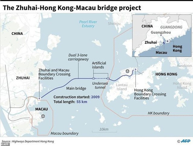 Chiêm ngưỡng cầu vượt biển dài nhất thế giới: 55km, 18 tỷ USD kinh phí tại Trung Quốc - Ảnh 5.