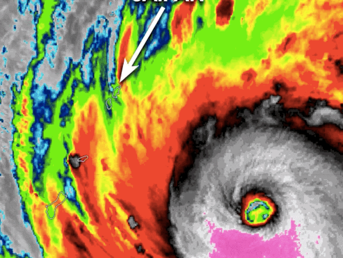 Mỹ hứng siêu bão mạnh nhất hành tinh năm 2018: Mắt bão nuốt trọn hòn đảo rộng 100km2 - Ảnh 3.