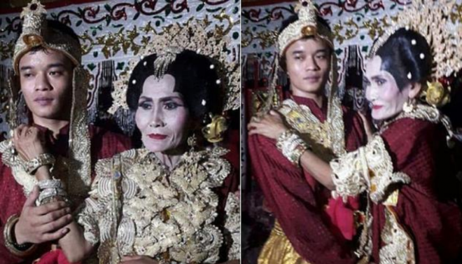 Chàng trai 20 tuổi kết hôn với bà lão ‘mặt rắn’ 65 tuổi - Ảnh 1.