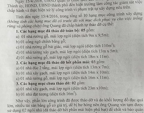 Vụ biệt phủ trái phép của đại gia vàng ở Đà Nẵng: Báo cáo năm 2018 nhưng dùng dữ liệu từ... 2016 - Ảnh 3.